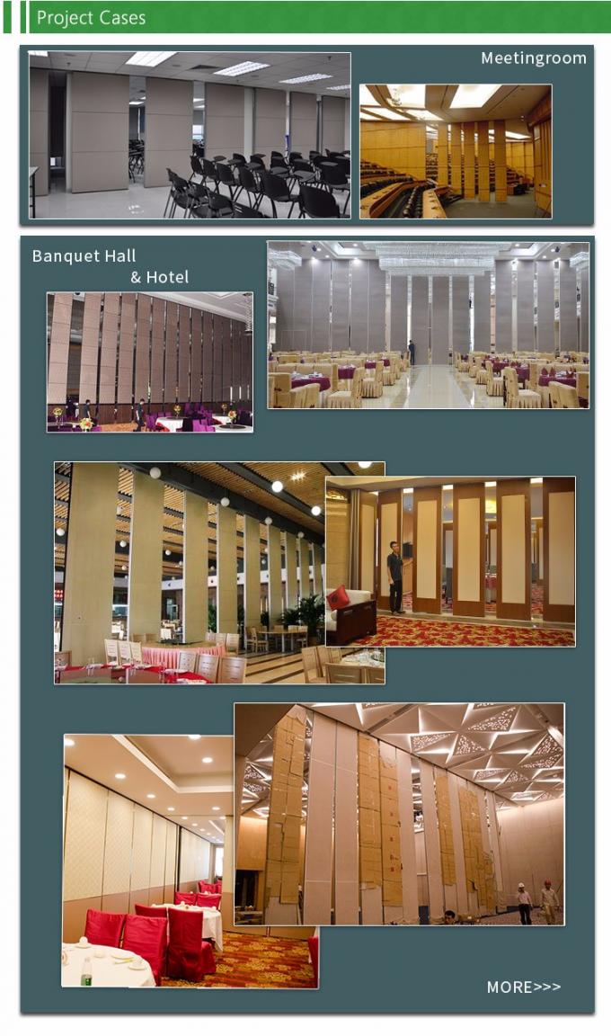 deslizando separações de dobramento e a separação móvel acústica das paredes móveis acústicas para o salão do banquete