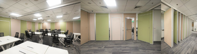Parede de separação acústica do escritório para a sala da função