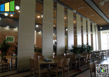 Parede de separação de suspensão acústica do escritório, parede de dobramento móvel do hotel da gipsita