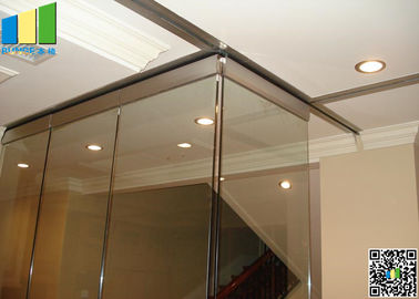A sala de reunião que desliza a separação de dobramento da parede de vidro almofada 12mm ~ 0,5 polegadas