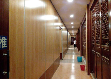 Tela de madeira acústica móvel do divisor de sala da impermeabilização sadia para o restaurante