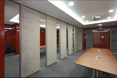 Paredes de separação de dobramento comerciais acústicas de superfície da melamina/tela para o escritório