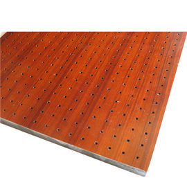 Placa acústica da fibra de madeira de madeira perfurada alta dos painéis acústicos da absorção