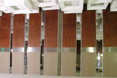 Paredes de separação deslizantes de madeira acústicas para a sala da função/exposição salão