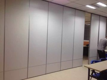 Parede de separação de madeira de Singapura do escritório, móvel interior que desliza portas de dobradura