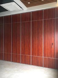 Separações sadias de madeira da prova da multi cor com perfil de alumínio/deslizamento de divisores de sala