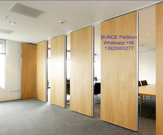 MDF + separação móvel acústica operável de alumínio do escritório/portas de dobradura de madeira