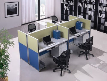 Mesa de madeira elegante da estação de trabalho do escritório de pessoal das paredes de separação 6 do escritório