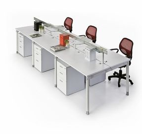 Separações personalizadas do mobiliário de escritório do tamanho/estação de trabalho modular de madeira do escritório