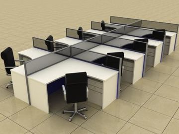 Separações simples do mobiliário de escritório, mobília da estação de trabalho do computador da sala de reunião