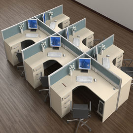 Estação de trabalho modular flexível do escritório de Seater da posição livre 8 para o pessoal ISO9001