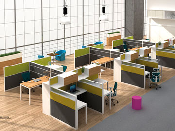 Estação de trabalho modular flexível do escritório de Seater da posição livre 8 para o pessoal ISO9001