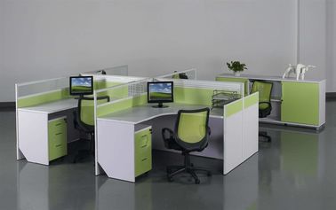 Do compartimento de madeira da mesa de escritório dos assentos do material 4 de Cusomized multi cor fácil instalar