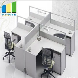mesa da estação de trabalho do escritório do painel da separação de 30mm com tamanho padrão dos compartimentos