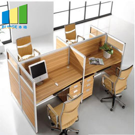 mesa da estação de trabalho do escritório do painel da separação de 30mm com tamanho padrão dos compartimentos