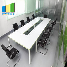 Tabela ajustada da sala de reunião da estratificação da melamina da placa do MFC do mobiliário de escritório moderno
