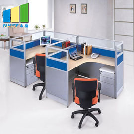 Forme separações do mobiliário de escritório/tabela estação de trabalho do escritório com pé do aço da espessura de 1.5mm
