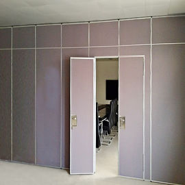 Tela da atividade de sala de conferências parede de separação móvel de 65 milímetros com porta da passagem
