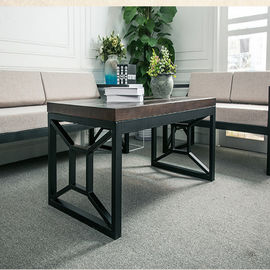 Sofá durável do mobiliário de escritório da tela com pés de aço inoxidável para a área de repouso