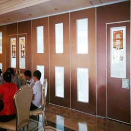 Parede de separação móvel do projeto de madeira interior da porta deslizante para o banquete Salão e o auditório