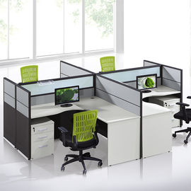 Mesa personalizada da estação de trabalho das separações do mobiliário de escritório do centro de atendimento/4 pessoas