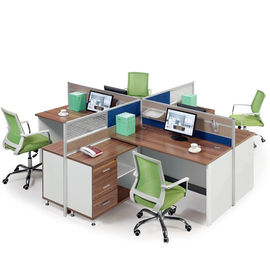 Estação de trabalho ajustável do escritório de 4 pessoas/compartimentos modulares do mobiliário de escritório