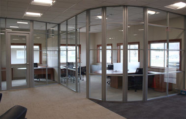 Exterior e interior que deslizam paredes de separação de vidro de dobramento para o escritório/fábrica