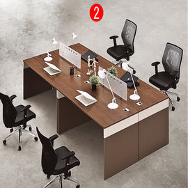 Quatro - separações do mobiliário de escritório da estação de trabalho da pessoa/compartimento de alumínio da tabela do escritório com extensão lateral