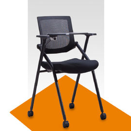 Cadeira dobrável e empilhável do escritório da malha do espaldar da sala de reunião com base da estrela do nylon cinco