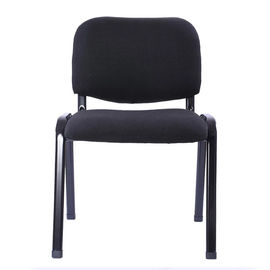Malha do braço da cadeira ergonômica preta do escritório + material de Seat fixos da espuma