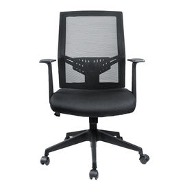 Cadeira preta traseira alta do escritório da malha/cadeira de giro ergonômica com cabeceira