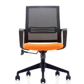 Cadeira de nylon da malha do preto moderno do pessoal, cadeiras de giro meados de da mobília de back office