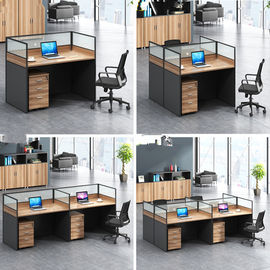 Forme a mesa de madeira da estação de trabalho das separações do mobiliário de escritório dos compartimentos/4 pessoas