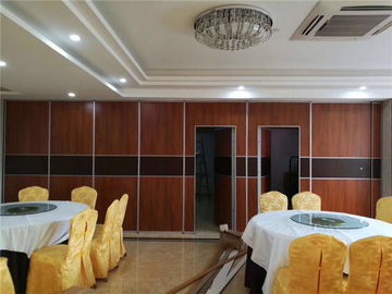 Parede de separação acústica de superfície da melamina, paredes móveis removíveis de Salão do banquete