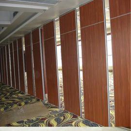 Banqueting de madeira à prova de som deslizante da porta das paredes de separação de Salão com superfície da tela