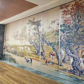 paredes de separação móveis pintadas Diy deslizantes modernas da parede de 65MM para a sala de reunião e o escritório