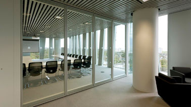 Separação de vidro de alumínio móvel do escritório das paredes de separação para o centro de conferências