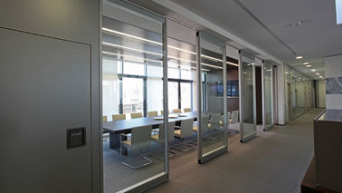 Separação de vidro de alumínio móvel do escritório das paredes de separação para o centro de conferências