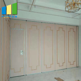 As paredes de separação móveis do OEM para o banquete/fazem isolamento sonoro os painéis de madeira acústicos da porta deslizante