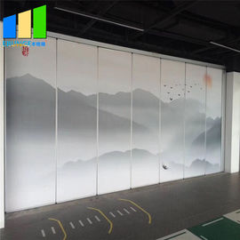 divisor de sala de dobramento de madeira das paredes de separação da espessura de 65mm com quadro de alumínio