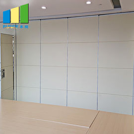 Paredes móveis da separação dobrável acústica operável à prova de som da porta deslizante para a sala de conferências
