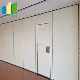 Paredes móveis da separação dobrável acústica operável à prova de som da porta deslizante para a sala de conferências