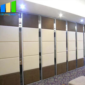 Paredes de separação de dobramento de suspensão de madeira acústicas móveis da parede de separação do hotel de Nigéria com cor da variedade