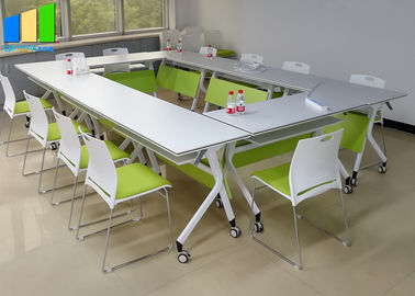 O mobiliário de escritório divide do computador dobrável da tabela do treinamento da mesa a tabela dobrável de dobramento do treinamento