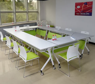 Da tabela dobrável moderna da escola de EBUNGE mesa ereta da sala de conferências do mobiliário de escritório com quatro rodas
