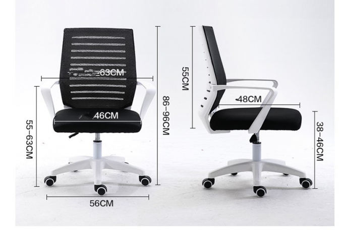 O estilo moderno baixo suporta a cadeira respirável do escritório do giro da malha
