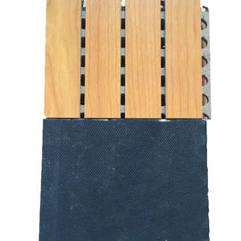 Paneling de parede de madeira sulcado de madeira do painel acústico de material de isolação sadia
