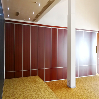 100mm Top Hung Alumínio Pista Folding Parede divisória de vidro Mural móvel