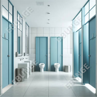 Parede divisória de lavabo laminado de alta pressão Instalação fácil e rápida Resistente a arranhões e impactos