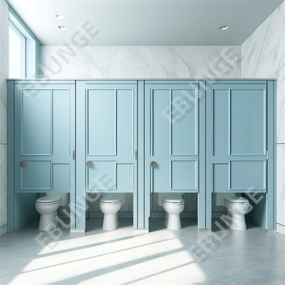Parede divisória de lavabo laminado de alta pressão Instalação fácil e rápida Resistente a arranhões e impactos